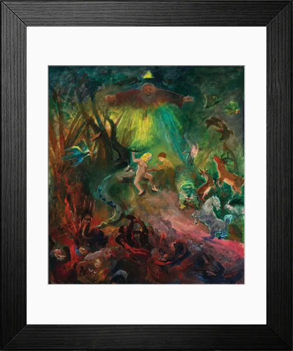 Framed Print : The expulsion from paradise. The Fall of Man. Creator: Laske; Oskar (1874-1951) Framed Print : The expulsion from paradise. The Fall of Man. Creator: Laske; Oskar (1874-1951)
