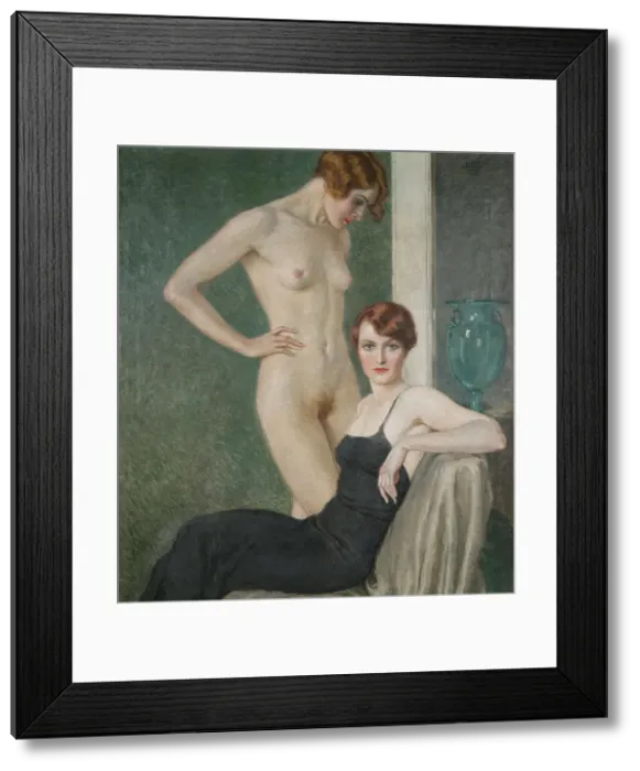 Framed Print : La coppa verde, 1933. Creator: Hermann-Lamb; Oscar (1876-1947) Framed Print : La coppa verde, 1933. Creator: Hermann-Lamb; Oscar (1876-1947)