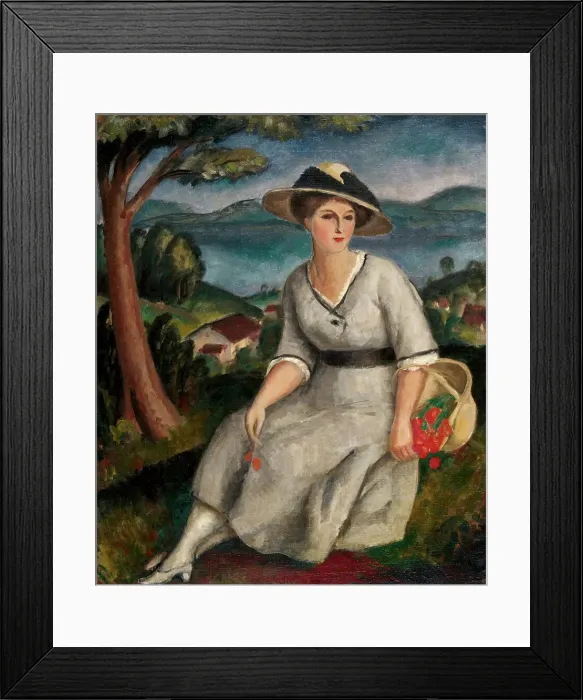 Framed Print : La femme en gris. Creator: Robert; Paul Théophile (1879-1954) Framed Print : La femme en gris. Creator: Robert; Paul Théophile (1879-1954)