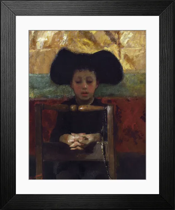 Framed Print : Prevetariello in preghiera (Altar Boy Praying), 1873. Creator: Mancini; Antonio (1852-1930) Framed Print : Prevetariello in preghiera (Altar Boy Praying), 1873. Creator: Mancini; Antonio (1852-1930)