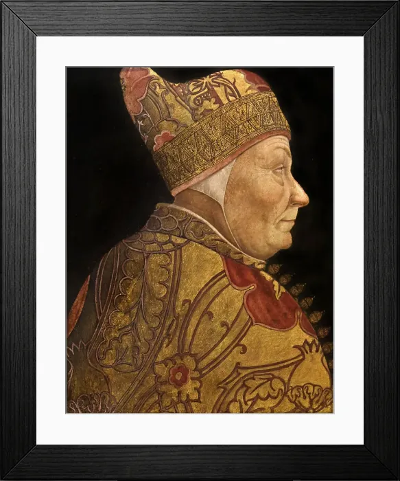 Framed Print : Portrait of Doge Francesco Foscari, c1460. Creator: Bastiani; Lazzaro (1429-1512) Framed Print : Portrait of Doge Francesco Foscari, c1460. Creator: Bastiani; Lazzaro (1429-1512)