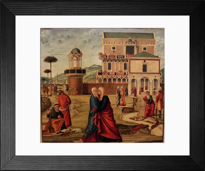 Framed Print : The Visitation, 1504-1508. Creator: Carpaccio; Vittore (1460-1526)