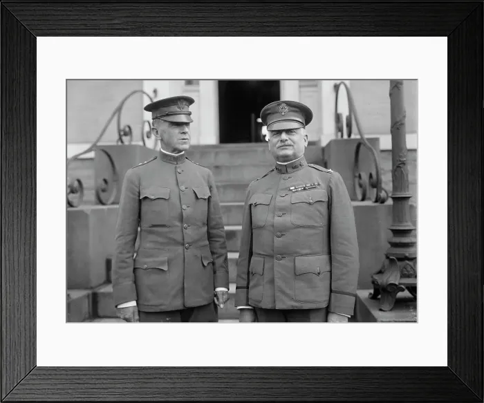 Framed Print : Gen. R.M. Bullard & Col. Wm Weigel, between c1915 and c1920. Creator: Bain News Service Framed Print : Gen. R.M. Bullard & Col. Wm Weigel, between c1915 and c1920. Creator: Bain News Service