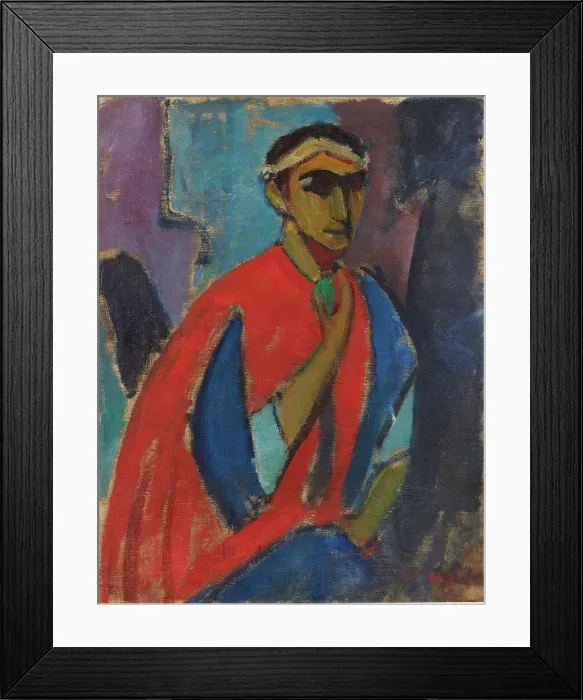 Framed Print : Self-Portrait in Costume (The Roman), 1913. Creator: Stenner; Hermann (1891-1914) Framed Print : Self-Portrait in Costume (The Roman), 1913. Creator: Stenner; Hermann (1891-1914)
