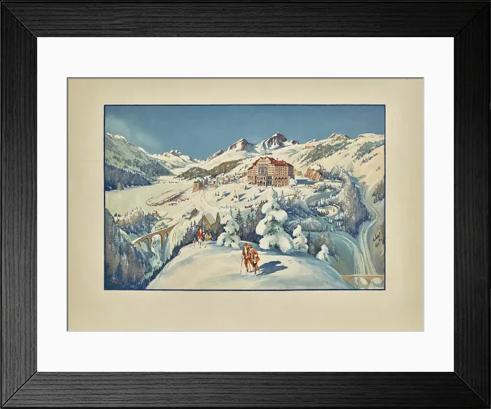 Framed Print : St. Moritz. Creator: Arlen; Philipp (1876-1944)