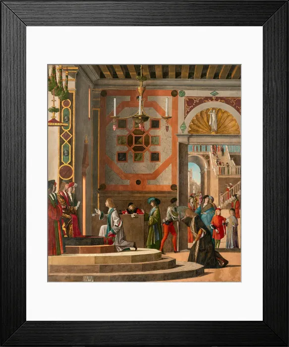 Framed Print : Ambassadors depart (The Legend of Saint Ursula), c1495. Creator: Carpaccio; Vittore (1460-1526) Framed Print : Ambassadors depart (The Legend of Saint Ursula), c1495. Creator: Carpaccio; Vittore (1460-1526)