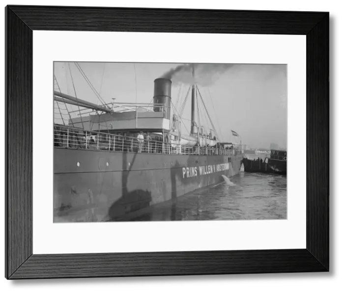 Framed Print : Dutch ship painted for War Zone, between 1914 and c1915. Creator: Bain News Service Framed Print : Dutch ship painted for War Zone, between 1914 and c1915. Creator: Bain News Service
