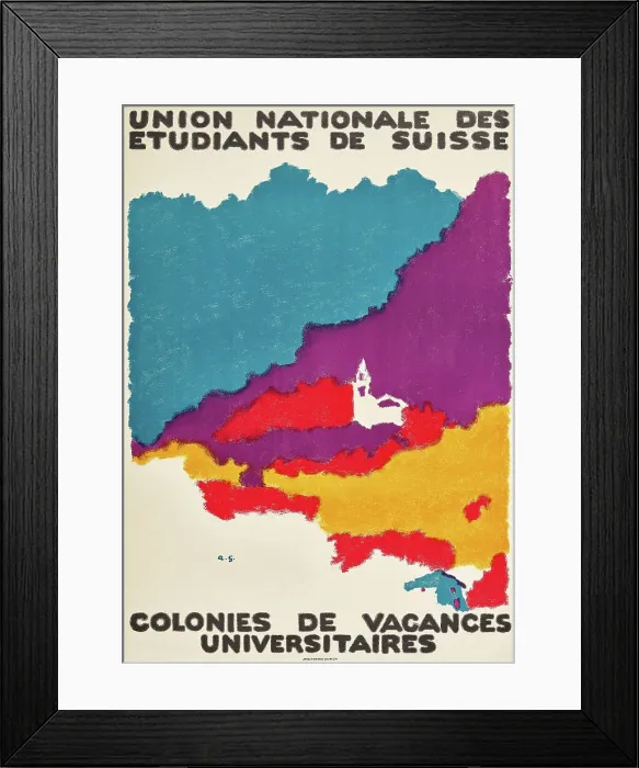 Framed Print : Union Nationale des Étudiants de Suisse (The Swiss Student Union), 1928. Creator: Giacometti; Augusto (1877-1947) Framed Print : Union Nationale des Étudiants de Suisse (The Swiss Student Union), 1928. Creator: Giacometti; Augusto (1877-1947)