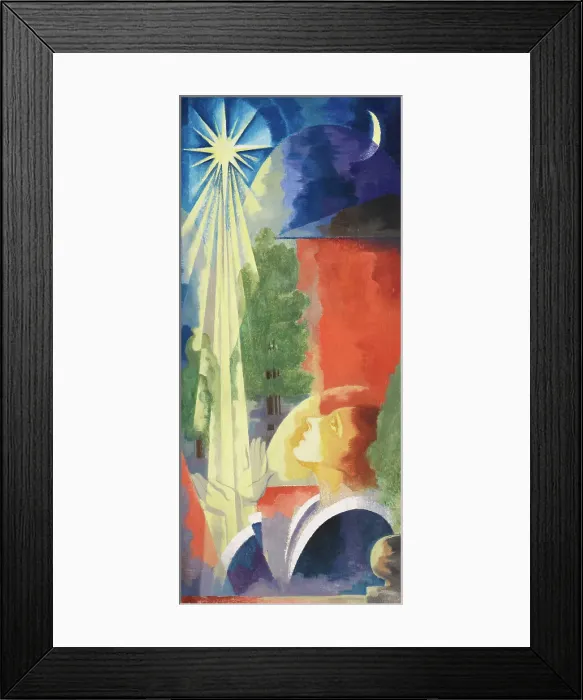 Framed Print : Girl with the evening star, c 1920. Creator: Graf; Gottfried (1881-1938) Framed Print : Girl with the evening star, c 1920. Creator: Graf; Gottfried (1881-1938)