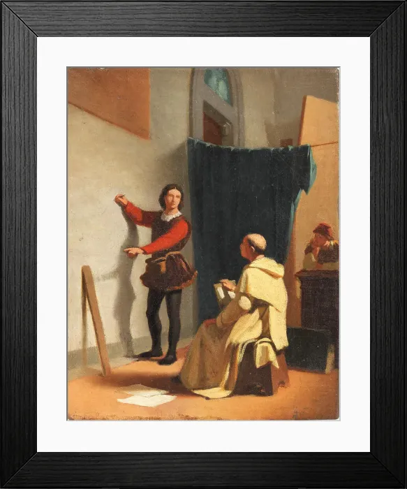 Framed Print : Benozzo Gozzoli and Beato Angelico. Creator: Borrani; Odoardo (1833-1905) Framed Print : Benozzo Gozzoli and Beato Angelico. Creator: Borrani; Odoardo (1833-1905)