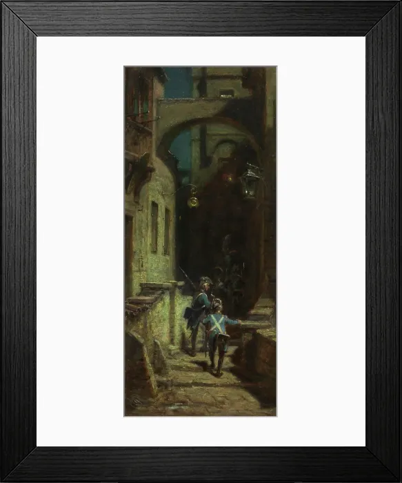 Framed Print : Crowd Guard, c1877-1880. Creator: Spitzweg; Carl (1808-1885) Framed Print : Crowd Guard, c1877-1880. Creator: Spitzweg; Carl (1808-1885)