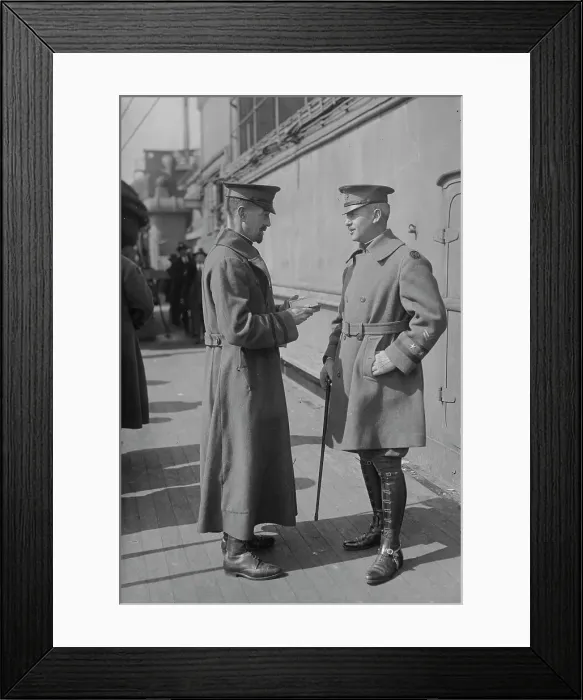 Framed Print : Generals Vanderbilt & O'Ryan, between c1915 and c1920. Creator: Bain News Service Framed Print : Generals Vanderbilt & O'Ryan, between c1915 and c1920. Creator: Bain News Service