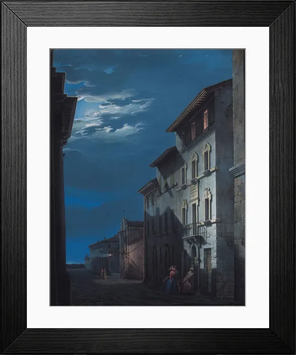 Framed Print : Birthplace of Gioachino Rossini, 1845. Creator: Liverani; Romolo (1809-1872)