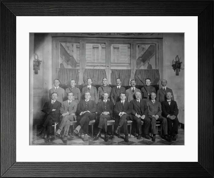 Framed Print : Intelligence chiefs, peace conference. between c1915 and c1920. Creator: Bain News Service Framed Print : Intelligence chiefs, peace conference. between c1915 and c1920. Creator: Bain News Service