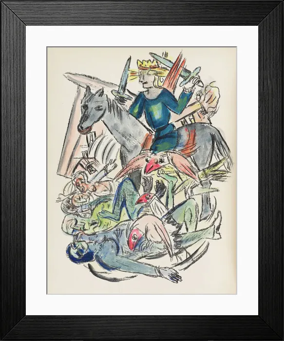Framed Print : Apocalypse, 1943. Creator: Beckmann; Max (1884-1950) Framed Print : Apocalypse, 1943. Creator: Beckmann; Max (1884-1950)