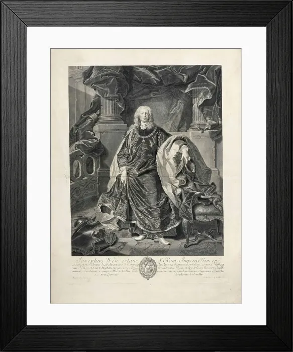 Framed Print : Portrait of Joseph Wenzel I, Prince of Liechtenstein (1696-1771), 1767. Creator: Pazzi; Pietro Antonio (1706-1770) Framed Print : Portrait of Joseph Wenzel I, Prince of Liechtenstein (1696-1771), 1767. Creator: Pazzi; Pietro Antonio (1706-1770)