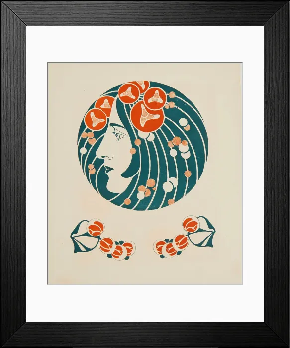 Framed Print : The source, 1901. Creator: Moser; Koloman (1868-1918) Framed Print : The source, 1901. Creator: Moser; Koloman (1868-1918)