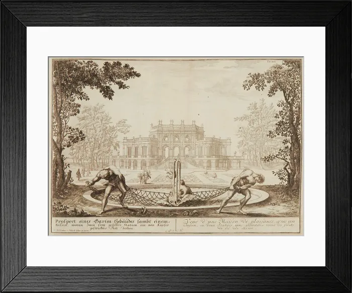 Framed Print : Prospect of a garden building, 1725. Creator: Fischer von Erlach; Joseph Emanuel; the Younger (1693-1742) Framed Print : Prospect of a garden building, 1725. Creator: Fischer von Erlach; Joseph Emanuel; the Younger (1693-1742)