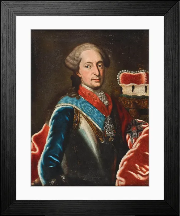 Framed Print : Portrait of Maximilian III Joseph (1727-1777), Elector of Bavaria, c1750. Creator: Anonymous () Framed Print : Portrait of Maximilian III Joseph (1727-1777), Elector of Bavaria, c1750. Creator: Anonymous ()