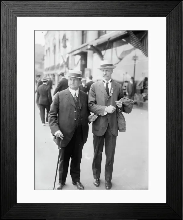 Framed Print : Hiram Warren Johnson & Gifford Pinchot, between c1915 and c1920. Creator: Bain News Service Framed Print : Hiram Warren Johnson & Gifford Pinchot, between c1915 and c1920. Creator: Bain News Service