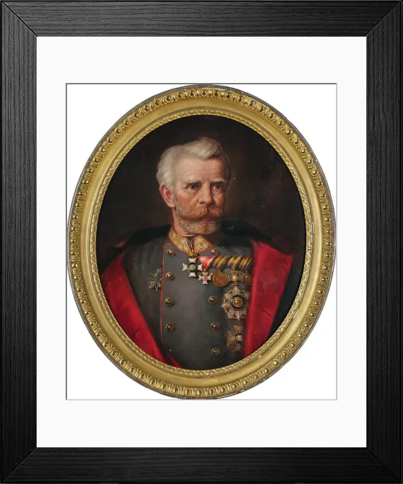 Framed Print : Portrait of Duke William of Württemberg (1828-1896), 1902. Creator: Mertens; Mathilde (active ca 1900) Framed Print : Portrait of Duke William of Württemberg (1828-1896), 1902. Creator: Mertens; Mathilde (active ca 1900)
