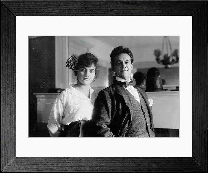 Framed Print : H. Lazaro & wife, 1917. Creator: Bain News Service Framed Print : H. Lazaro & wife, 1917. Creator: Bain News Service