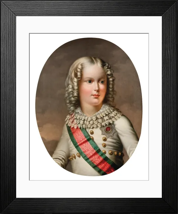 Framed Print : Prince Napoléon François Bonaparte (1811-1832) as child, wearing the Order of Saint Stephen, c1820. Creator: Anonymous () Framed Print : Prince Napoléon François Bonaparte (1811-1832) as child, wearing the Order of Saint Stephen, c1820. Creator: Anonymous ()