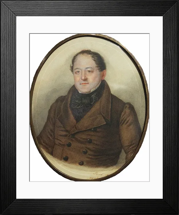 Framed Print : Portrait of Mikhail Semyonovich Shchepkin (1788-1863). Creator: Anonymous () Framed Print : Portrait of Mikhail Semyonovich Shchepkin (1788-1863). Creator: Anonymous ()