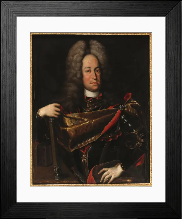 Framed Print : Portrait of Charles VI (1685-1740), Holy Roman Emperor, c1740. Creator: Anonymous () Framed Print : Portrait of Charles VI (1685-1740), Holy Roman Emperor, c1740. Creator: Anonymous ()