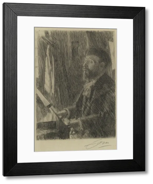 Framed Print : Portrait of the composer Gabriel Fauré (1845-1924), 1891. Creator: Zorn; Anders Leonard (1860-1920) Framed Print : Portrait of the composer Gabriel Fauré (1845-1924), 1891. Creator: Zorn; Anders Leonard (1860-1920)