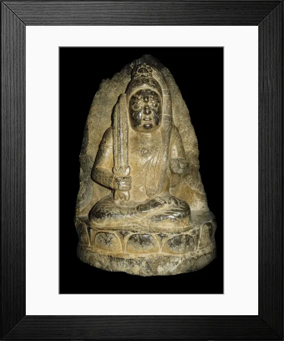 Framed Print : Acala holding a flaming sword, 3rd-4th cent.. Creator: Buddhist art () Framed Print : Acala holding a flaming sword, 3rd-4th cent.. Creator: Buddhist art ()