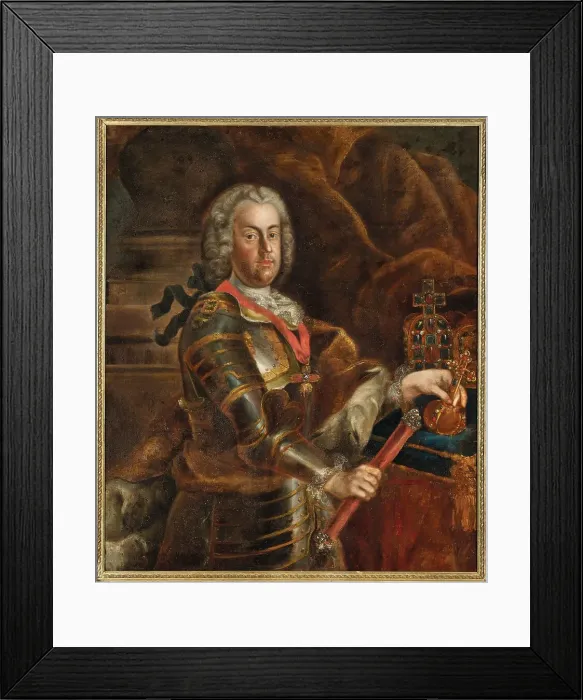 Framed Print : Portrait of Emperor Francis I of Austria (1708-1765), c1740. Creator: Anonymous () Framed Print : Portrait of Emperor Francis I of Austria (1708-1765), c1740. Creator: Anonymous ()