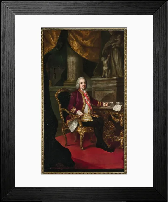 Framed Print : Portrait of Emperor Francis I of Austria (1708-1765), c1780. Creator: Batoni; Pompeo Girolamo (1708-1787) Framed Print : Portrait of Emperor Francis I of Austria (1708-1765), c1780. Creator: Batoni; Pompeo Girolamo (1708-1787)