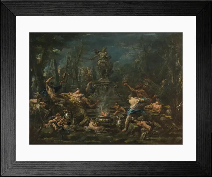 Framed Print : Homage to Pluto, c1735-1739. Creator: Magnasco; Alessandro (1667-1749) Framed Print : Homage to Pluto, c1735-1739. Creator: Magnasco; Alessandro (1667-1749)