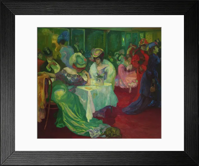 Framed Print : Night Café, 1906. Creator: Törneman; Axel (1880-1925) Framed Print : Night Café, 1906. Creator: Törneman; Axel (1880-1925)