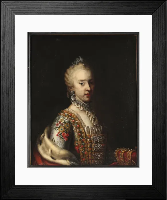 Framed Print : Portrait of Archduchess Maria Carolina of Austria (1752-1814), Queen of Naples and Sicily, c1770. Creator: Anonymous () Framed Print : Portrait of Archduchess Maria Carolina of Austria (1752-1814), Queen of Naples and Sicily, c1770. Creator: Anonymous ()