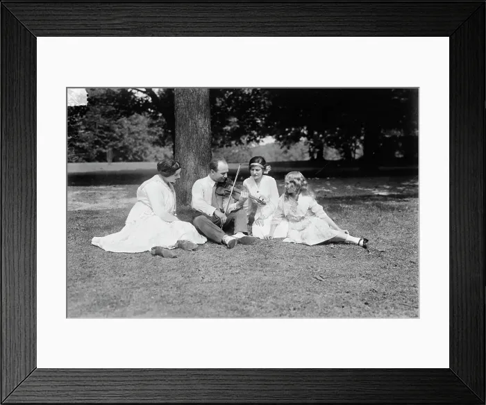 Framed Print : Mina, Mischa, Liza, & Esther Elman, 1917. Creator: Bain News Service Framed Print : Mina, Mischa, Liza, & Esther Elman, 1917. Creator: Bain News Service