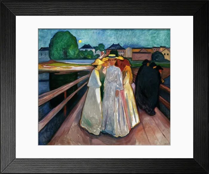 Framed Print : On the Bridge, 1903. Creator: Munch; Edvard (1863-1944) Framed Print : On the Bridge, 1903. Creator: Munch; Edvard (1863-1944)