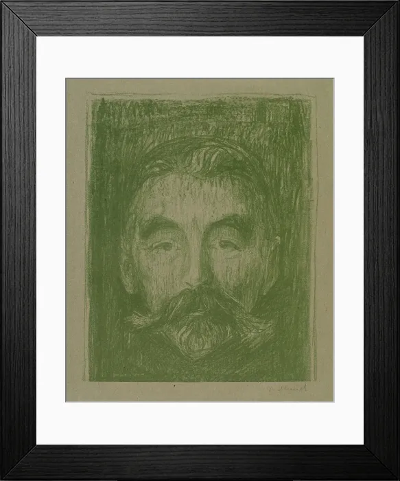 Framed Print : Portrait of Stéphane Mallarmé (1842-1898), 1897. Creator: Munch; Edvard (1863-1944) Framed Print : Portrait of Stéphane Mallarmé (1842-1898), 1897. Creator: Munch; Edvard (1863-1944)