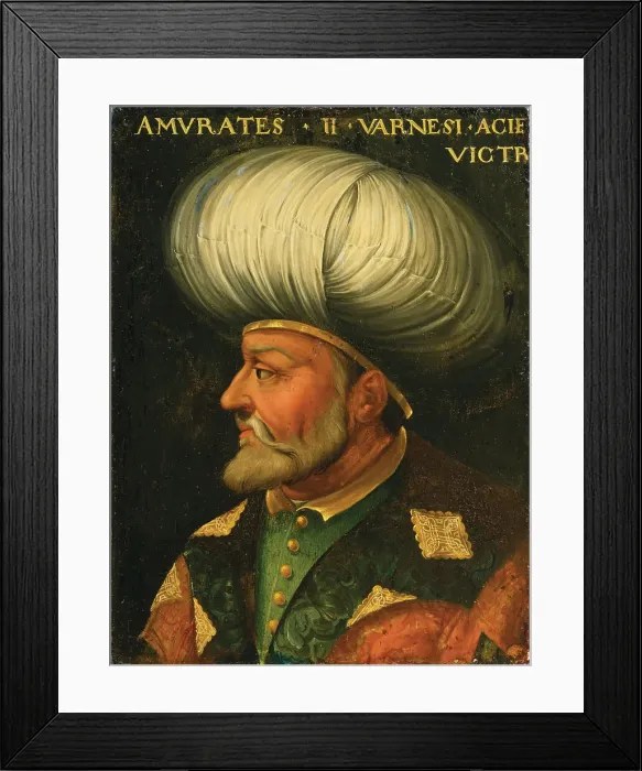 Framed Print : Portrait of Sultan Murad II (1404-1451). Creator: Dell'Altissimo; Cristofano (1525-1605) Framed Print : Portrait of Sultan Murad II (1404-1451). Creator: Dell'Altissimo; Cristofano (1525-1605)