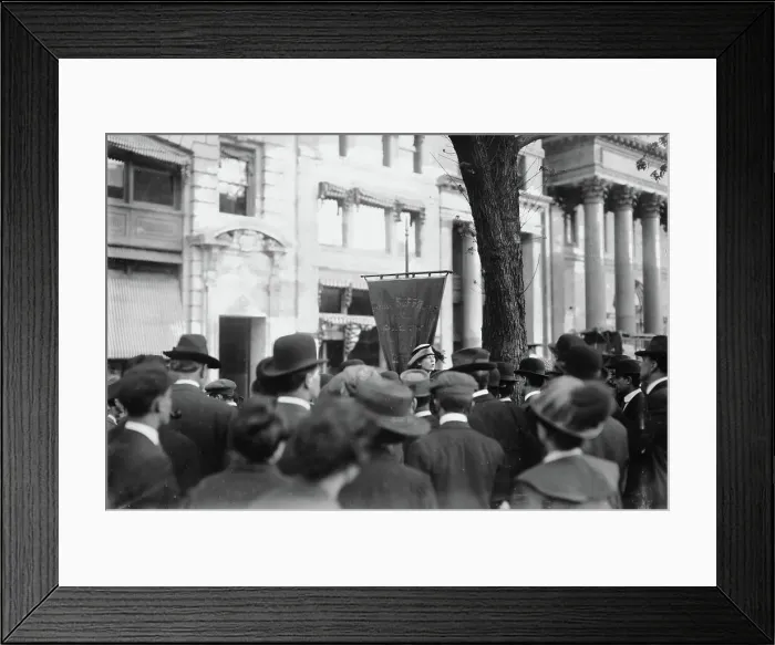 Framed Print : Miss Parks at Madison Sq. between c1910 and c1915. Creator: Bain News Service Framed Print : Miss Parks at Madison Sq. between c1910 and c1915. Creator: Bain News Service