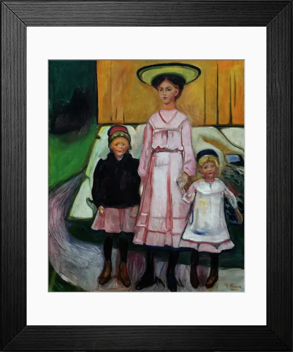 Framed Print : Three Children, 1905. Creator: Munch; Edvard (1863-1944) Framed Print : Three Children, 1905. Creator: Munch; Edvard (1863-1944)