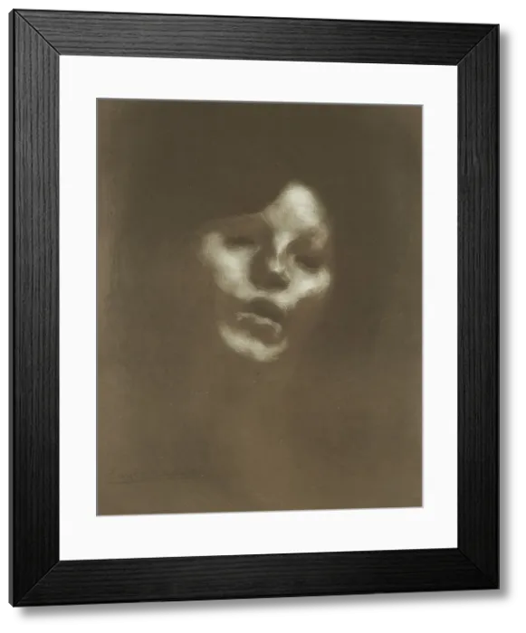 Framed Print : Mlle Marguerite Carrière Singing, 1901. Creator: Carrière; Eugène (1849-1906) Framed Print : Mlle Marguerite Carrière Singing, 1901. Creator: Carrière; Eugène (1849-1906)
