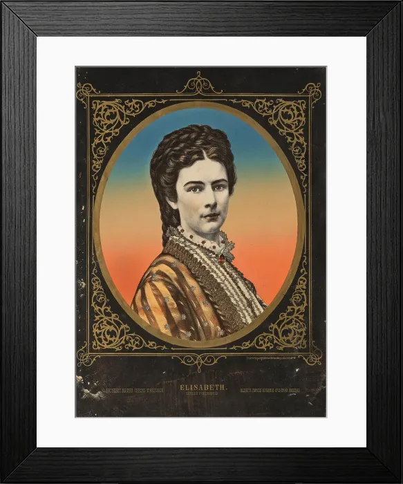 Framed Print : Portrait of Elisabeth of Bavaria, c1870. Creator: Anonymous () Framed Print : Portrait of Elisabeth of Bavaria, c1870. Creator: Anonymous ()