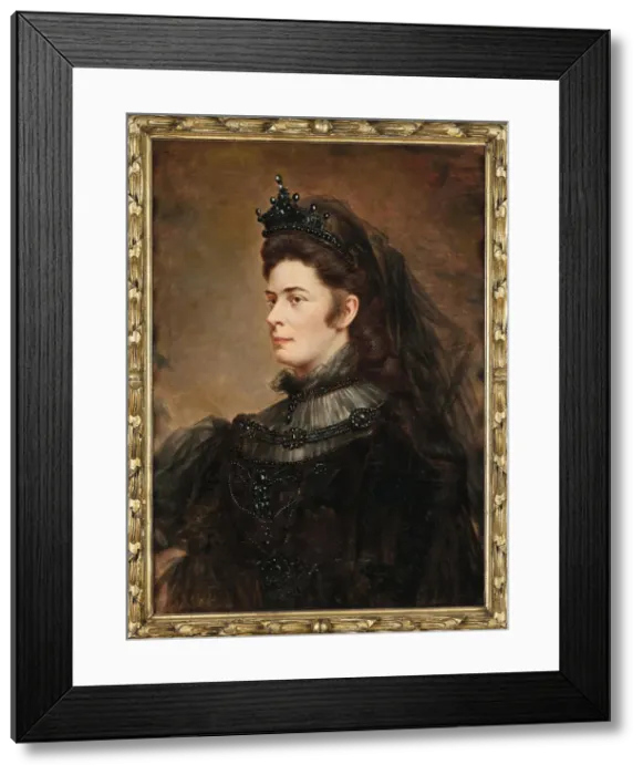 Framed Print : Portrait of Elisabeth of Bavaria, c1890. Creator: Anonymous () Framed Print : Portrait of Elisabeth of Bavaria, c1890. Creator: Anonymous ()