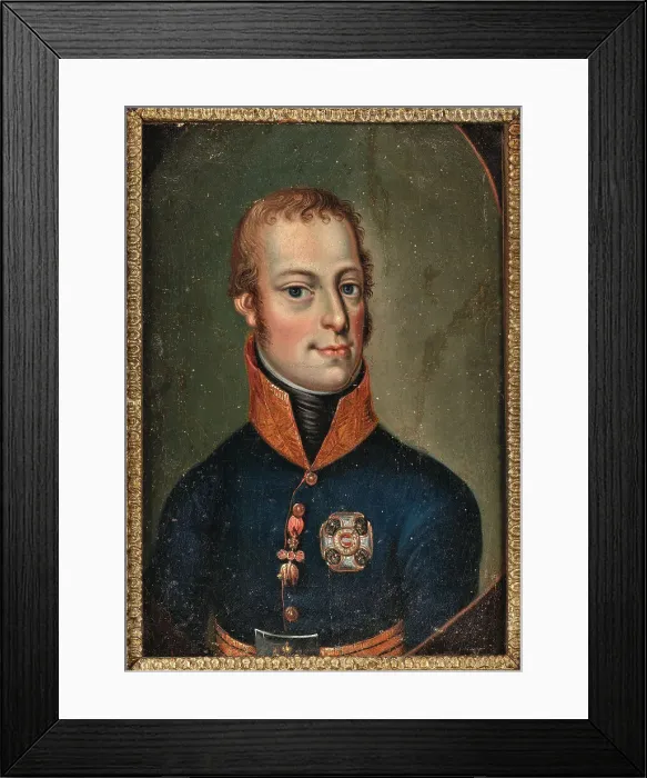 Framed Print : Portrait of Archduke John of Austria (1782-1859), c1820. Creator: Anonymous () Framed Print : Portrait of Archduke John of Austria (1782-1859), c1820. Creator: Anonymous ()