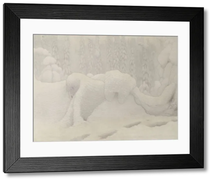 Framed Print : Dovrefjell, 1904. Creator: Fjaestad; Gustaf (1868-1948) Framed Print : Dovrefjell, 1904. Creator: Fjaestad; Gustaf (1868-1948)