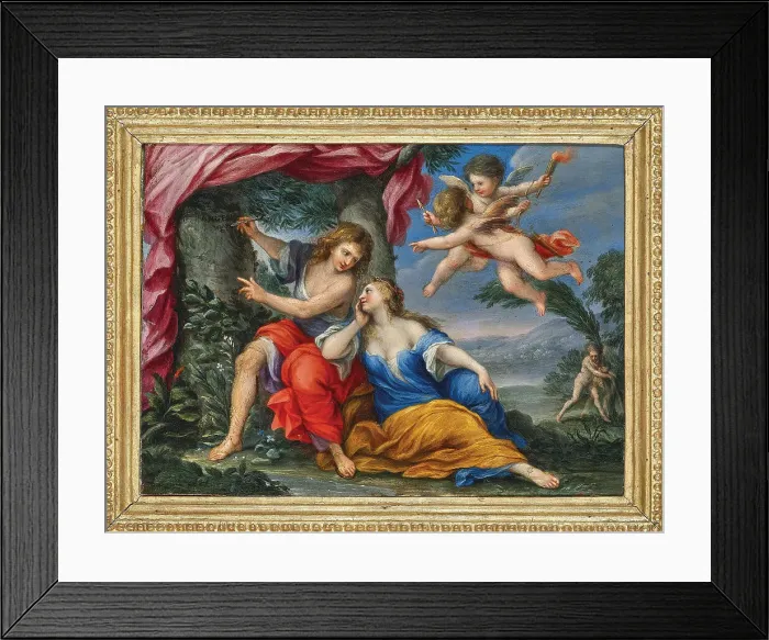 Framed Print : Angelica and Medoro, c1665. Creator: Bricci; Plautilla (1616-1705) Framed Print : Angelica and Medoro, c1665. Creator: Bricci; Plautilla (1616-1705)