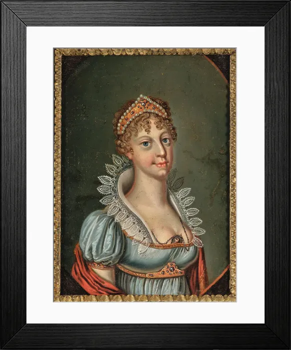 Framed Print : Portrait of the Empress Marie-Louise (1791-1847), c1820. Creator: Anonymous () Framed Print : Portrait of the Empress Marie-Louise (1791-1847), c1820. Creator: Anonymous ()