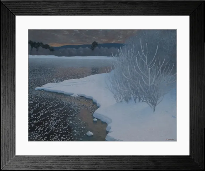 Framed Print : Hoar-Frost on Ice, 1901. Creator: Fjaestad; Gustaf (1868-1948) Framed Print : Hoar-Frost on Ice, 1901. Creator: Fjaestad; Gustaf (1868-1948)